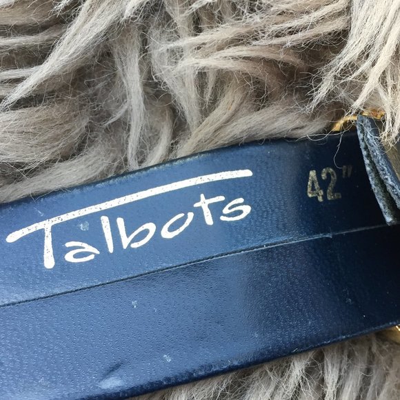 Paquette vintage buckle on black Talbots belt 42" - Picture 6 of 7